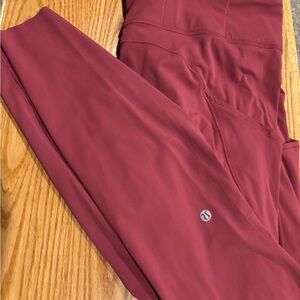 lululemon athletica Red Leggings